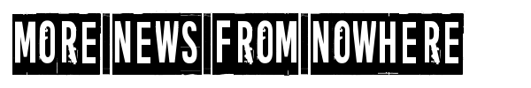 More news from nowhere font preview